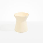 Dinosaur Designs Large Bow Vase in Cream Colour resin