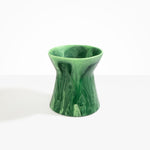 Dinosaur Designs Large Bow Vase in Moss Colour resin.
