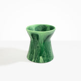 Dinosaur Designs Large Bow Vase in Moss Colour resin.