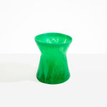 Dinosaur Designs Large Bow Vase in Leaf Colour resin.