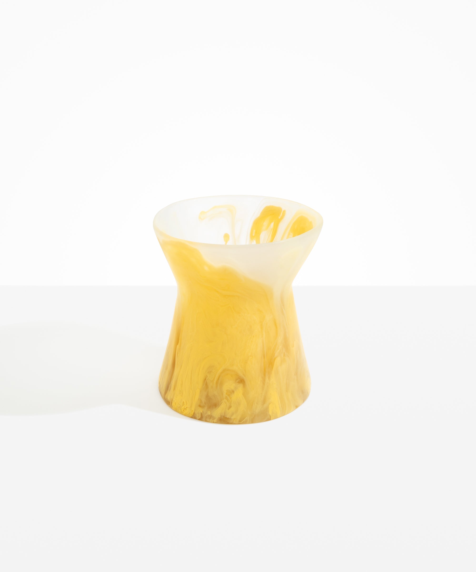 Dinosaur Designs Large Bow Vase in Pollen Colour resin.