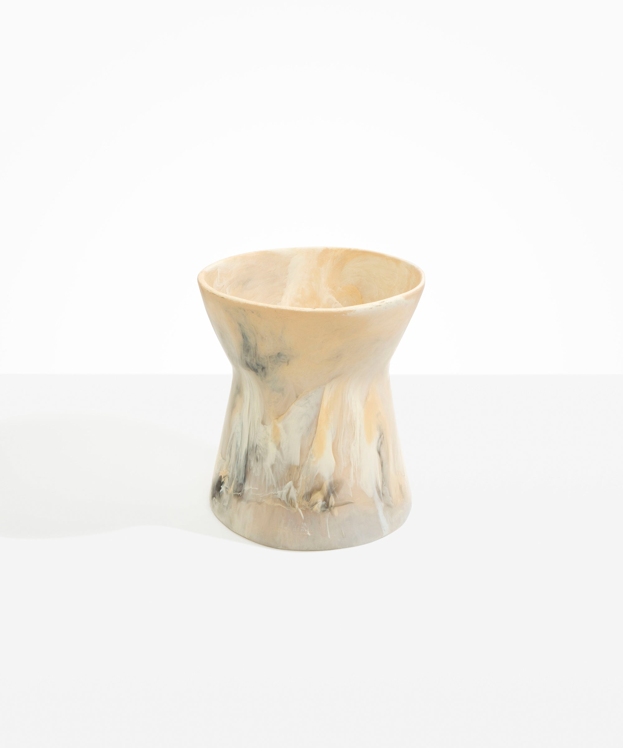 Dinosaur Designs Large Bow Vase in Sandy Pearl Colour resin