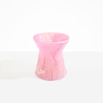 Dinosaur Designs Large Bow Vase in Shell Pink Colour resin.