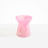 Dinosaur Designs Large Bow Vase in Shell Pink Colour resin.