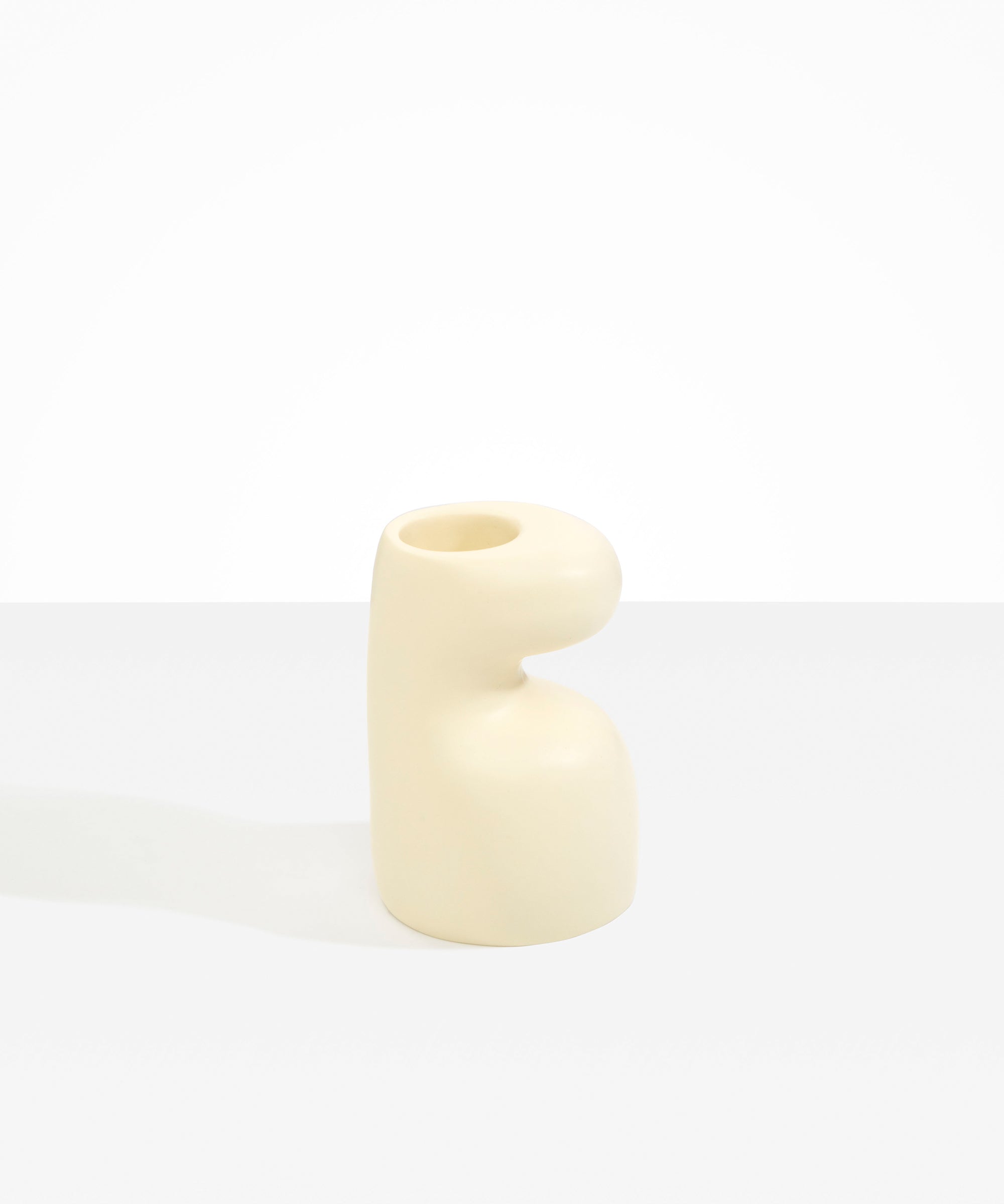 Dinosaur Designs Mungbean Vase in Cream Colour resin