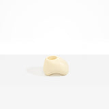 Dinosaur Designs Pirouette Vase in Cream Colour resin