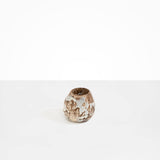 Dinosaur Designs Medium Volcanic Vase in Cappuccino Colour resin..