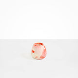 Dinosaur Designs Medium Volcanic Vase in Strawberry Colour resin..