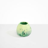 Dinosaur Designs Volcanic Vase in Grass Colour resin