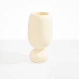 Dinosaur Designs Tall Rockpool Vase in Cream Colour resin