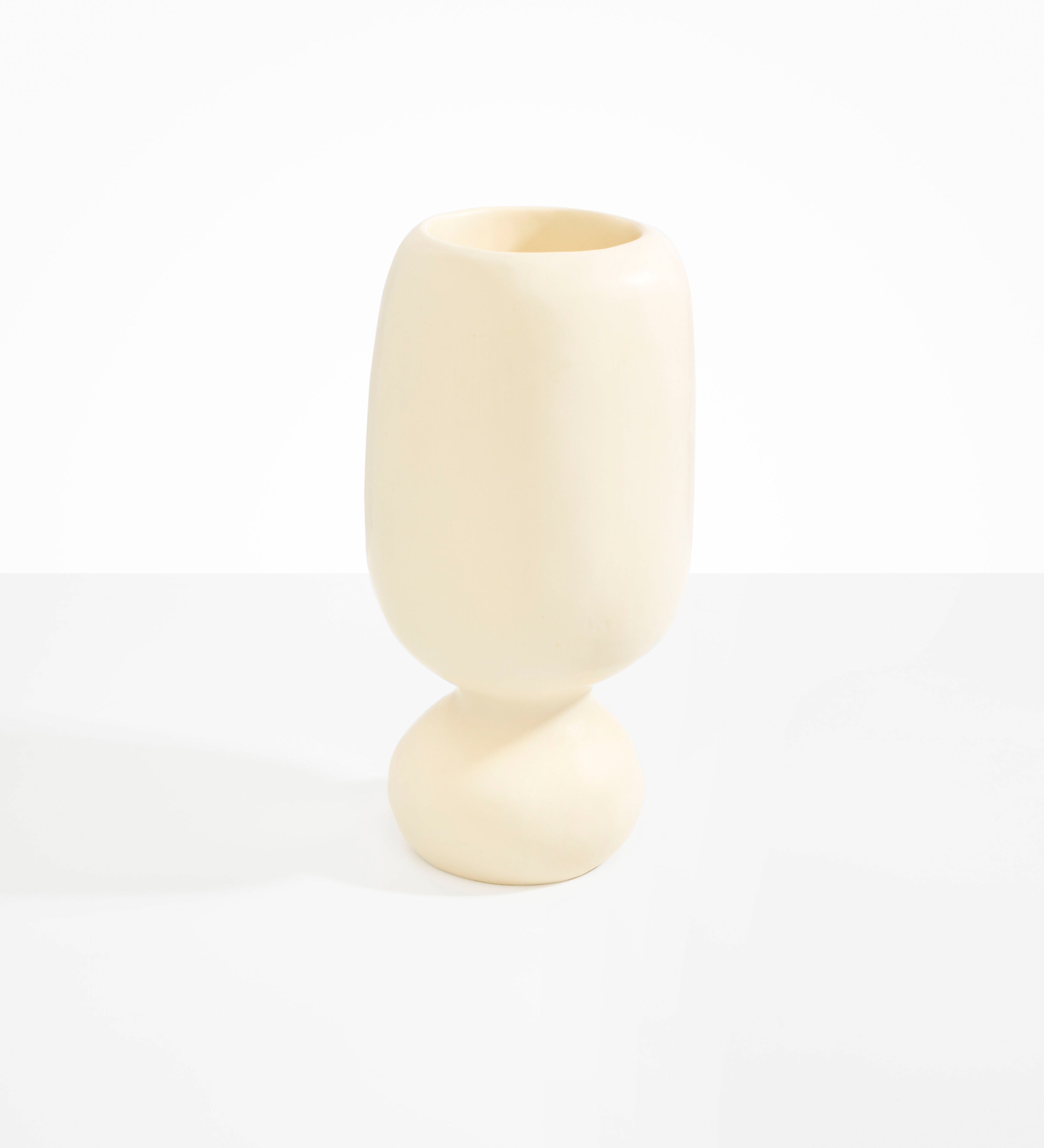 Dinosaur Designs Tall Rockpool Vase Vases in Cream Colour resin 