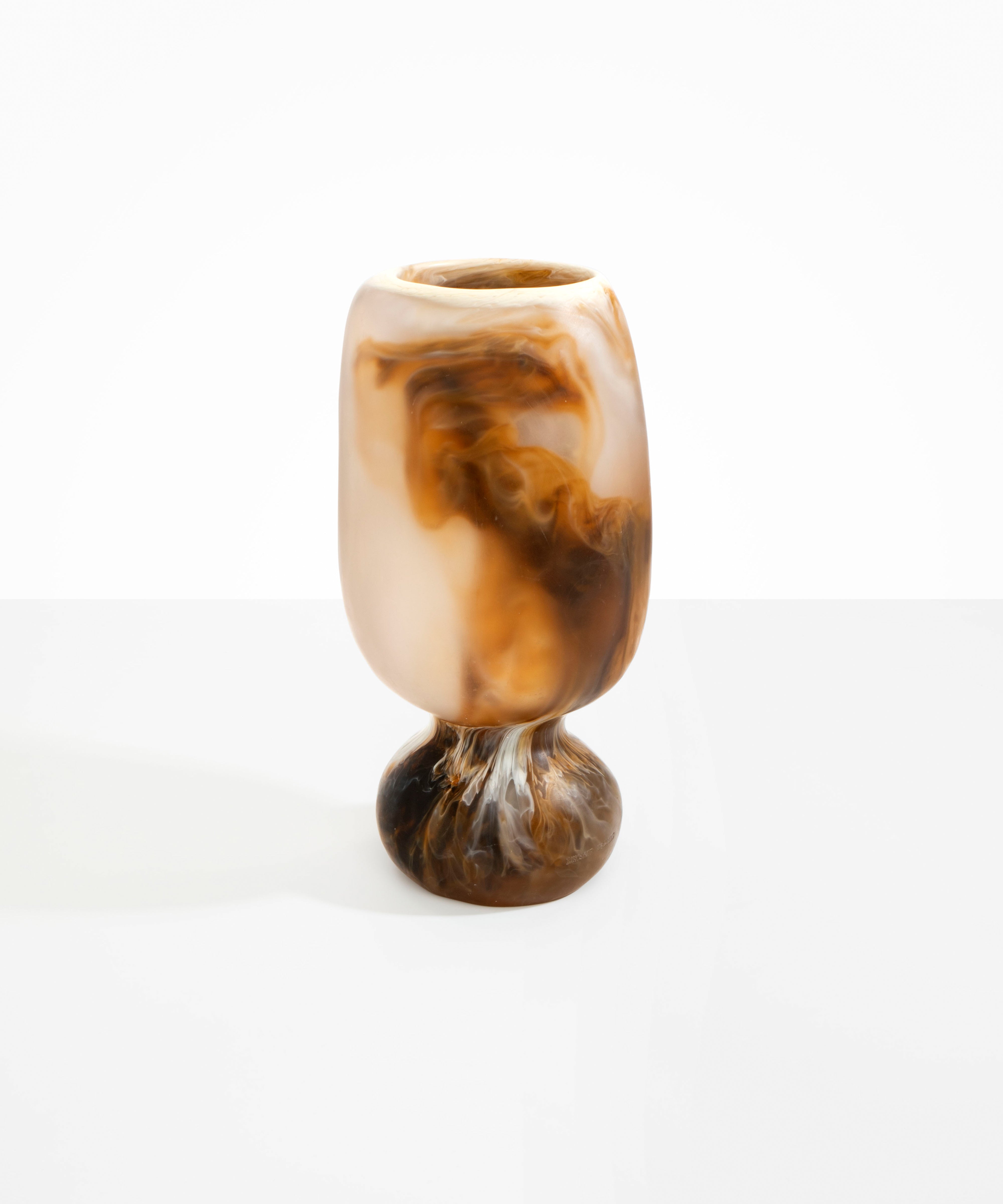 Dinosaur Designs Tall Rockpool Vase in Light Horn Colour resin