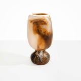 Dinosaur Designs Tall Rockpool Vase in Light Horn Colour resin