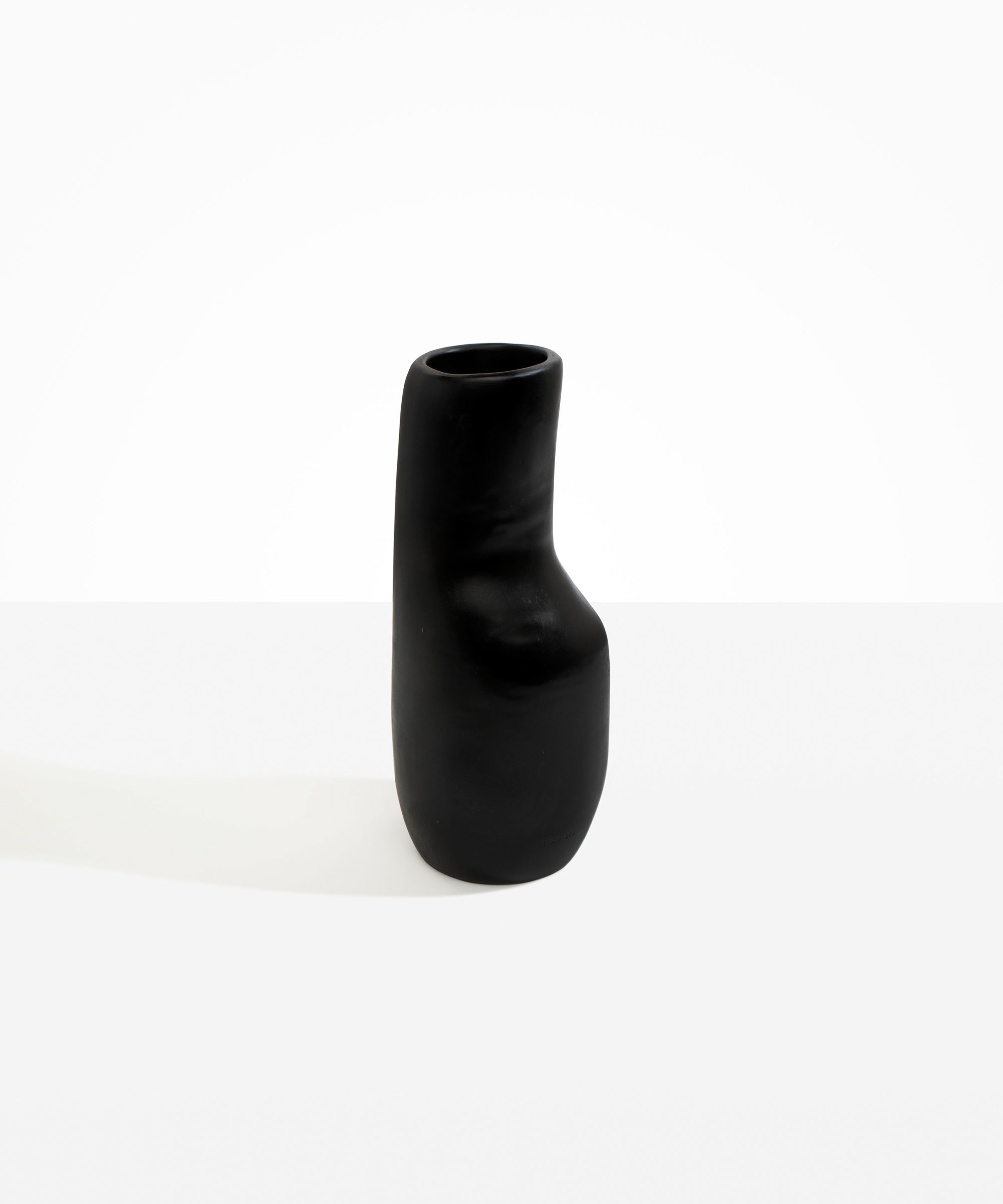 Dinosaur Designs Medium Studio Vase in Black Colour resin..