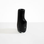 Dinosaur Designs Medium Studio Vase in Black Marble Colour resin..