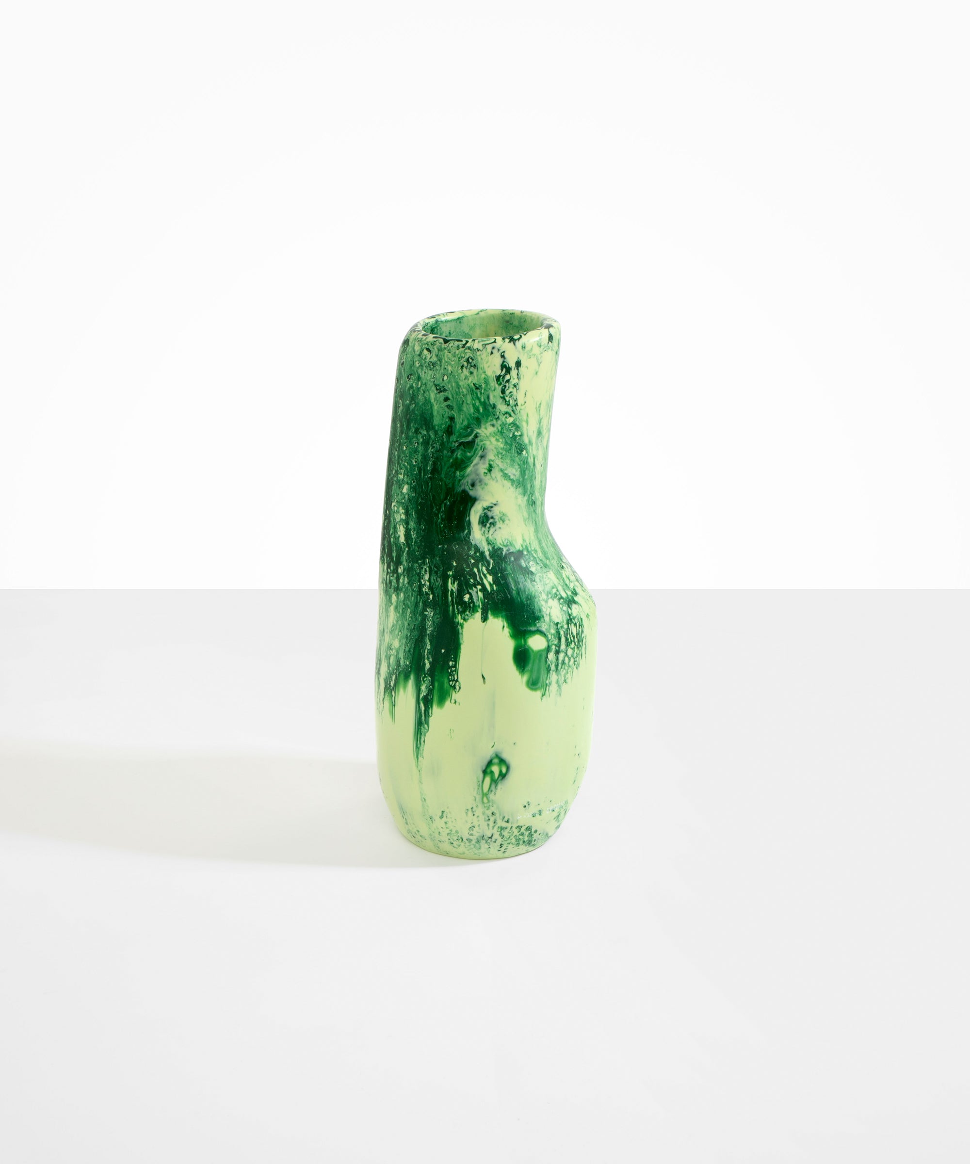 Dinosaur Designs Medium Studio Vase in Grass Colour resin