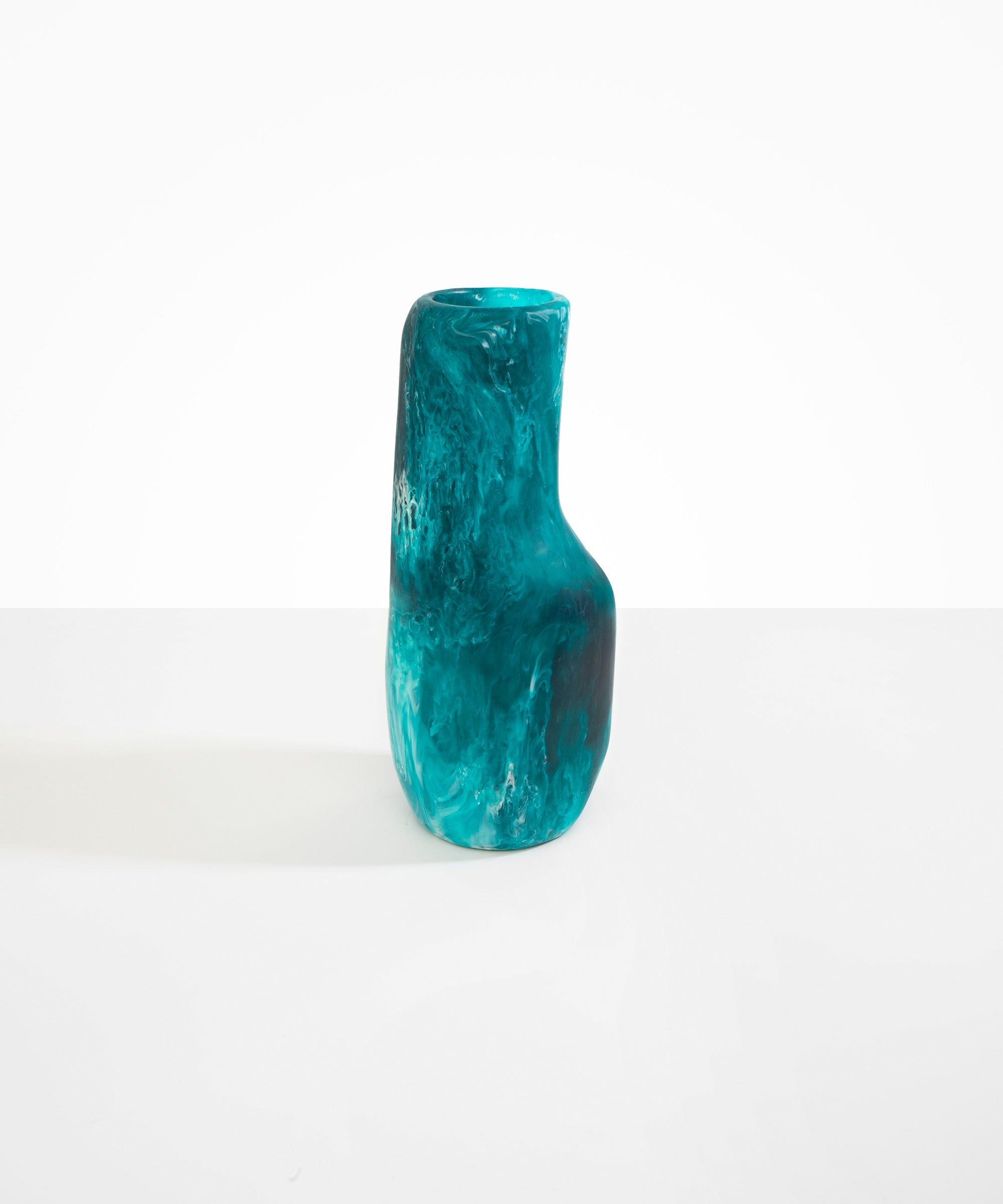 Dinosaur Designs Medium Studio Vase in Lagoon Colour resin.