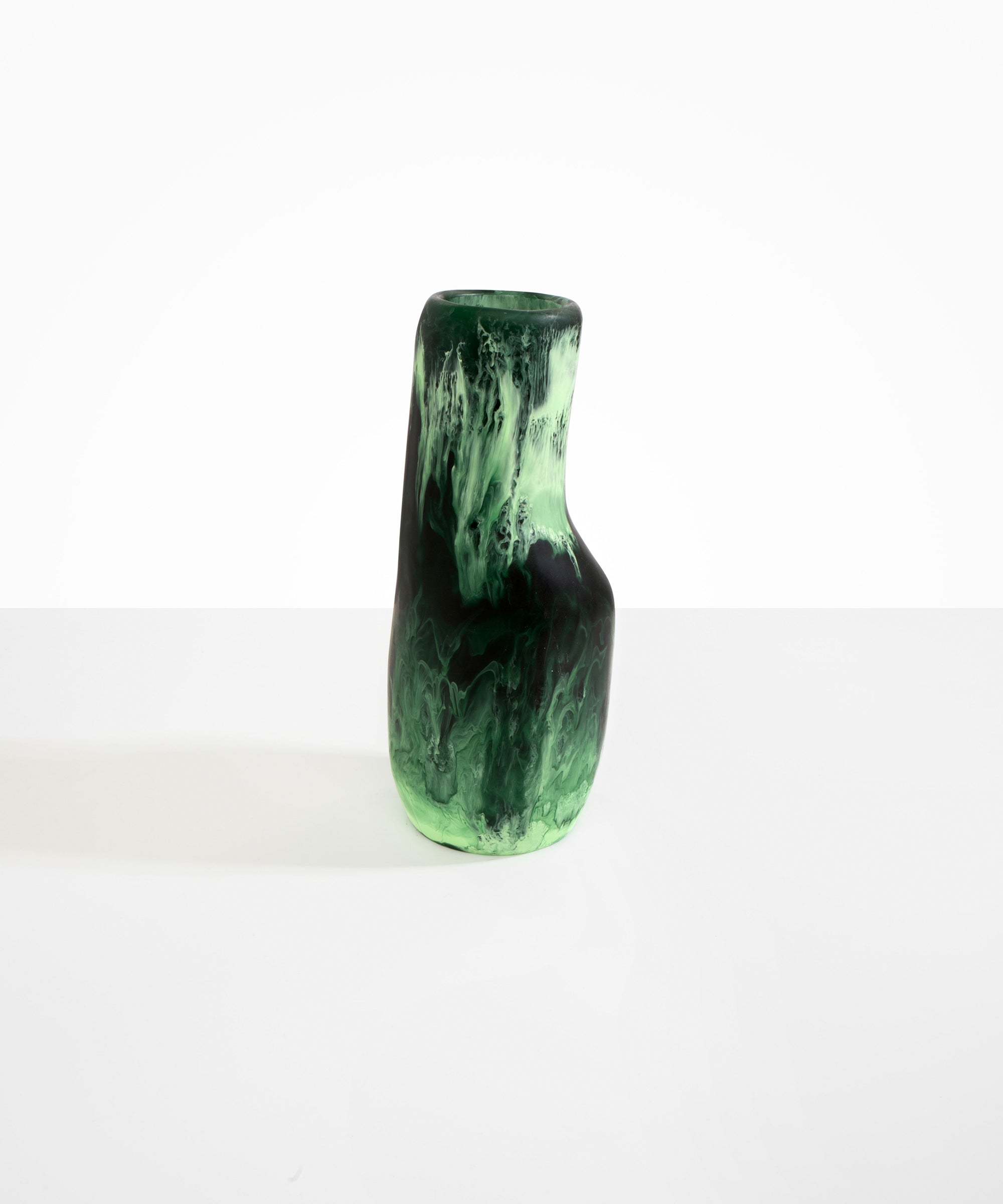 Dinosaur Designs Medium Studio Vase in Moss Colour resin..