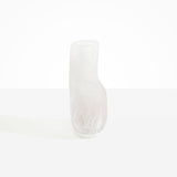 Dinosaur Designs Medium Studio Vase in Snow Swirl Colour resin..