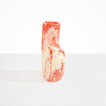 Dinosaur Designs Medium Studio Vase in Strawberry Colour resin..