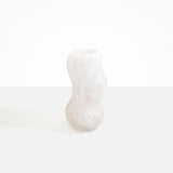 Dinosaur Designs Medium Valley Vase in Snow Swirl Colour resin..