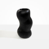 Dinosaur Designs Valley Vase in Black Colour resin..