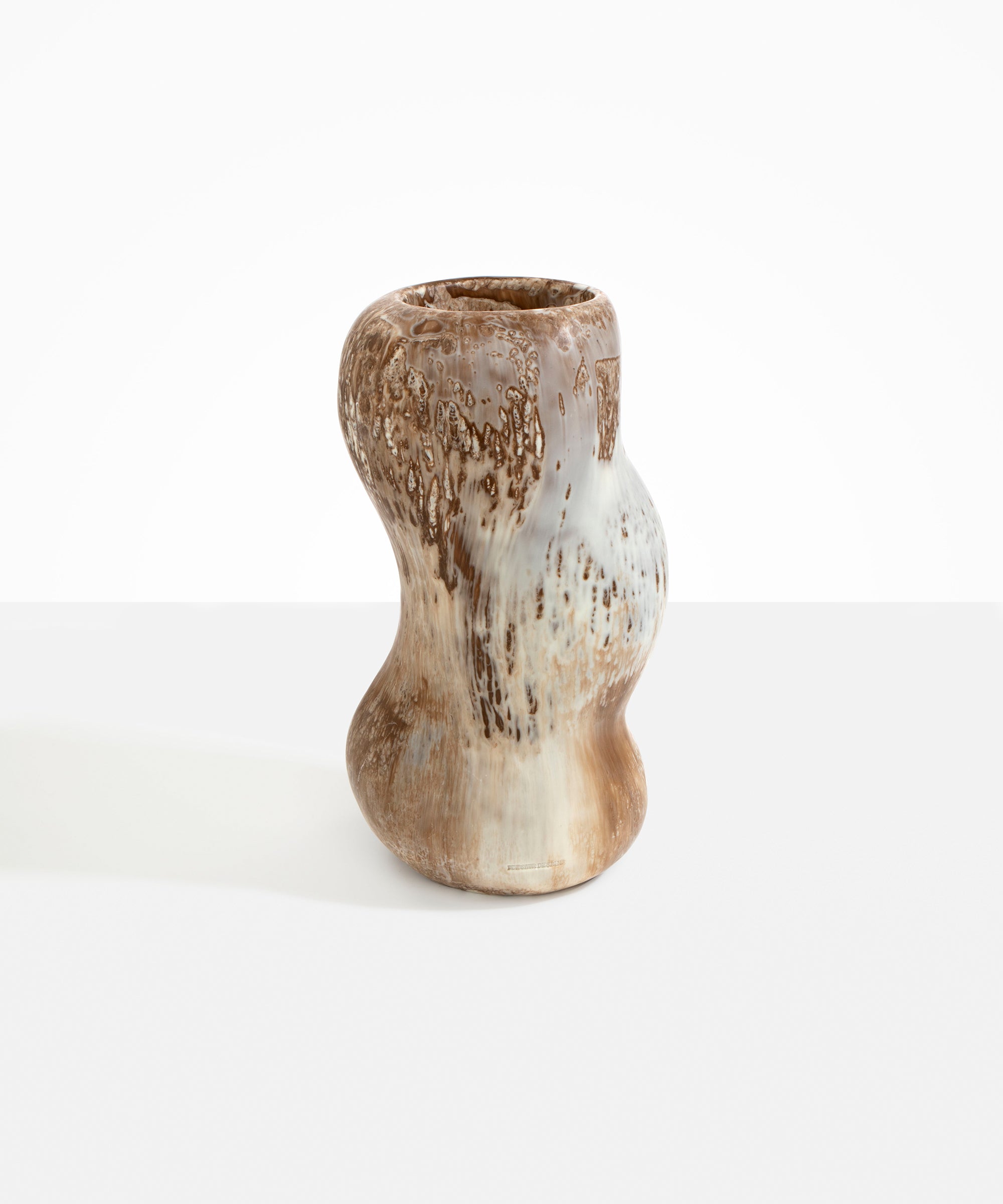 Dinosaur Designs Valley Vase in Cappuccino Colour resin