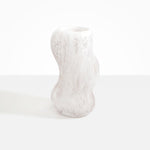 Dinosaur Designs Valley Vase in Snow Swirl Colour resin..