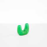Dinosaur Designs Mini Branch Vase small vase in leaf green colour resin