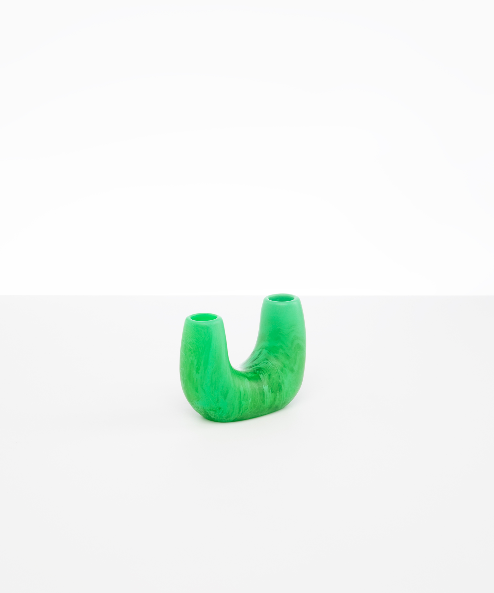 Dinosaur Designs Mini Branch Vase small vase in leaf green colour resin