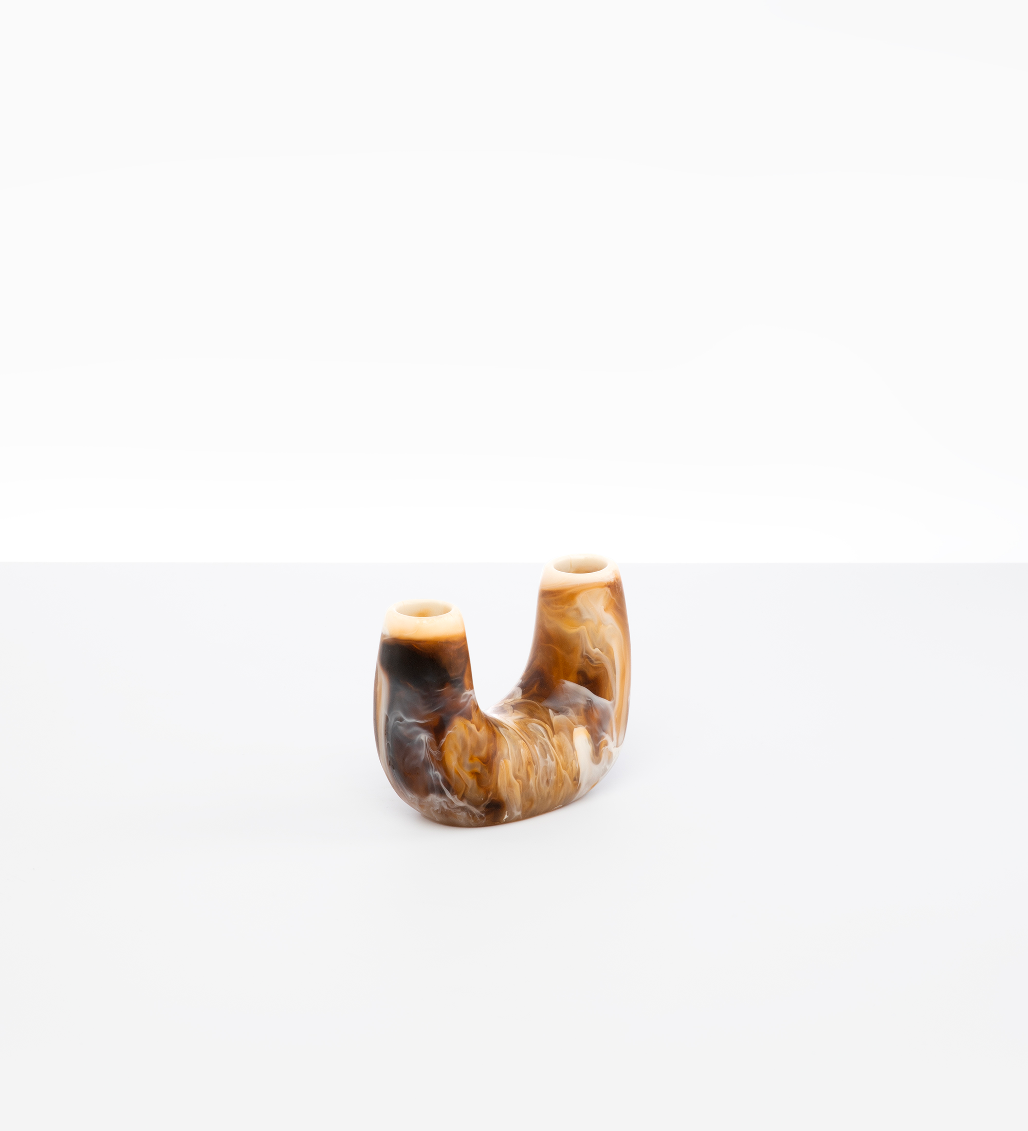 Dinosaur Designs Mini Branch Vase small vase in Light Horn brown Colour resin