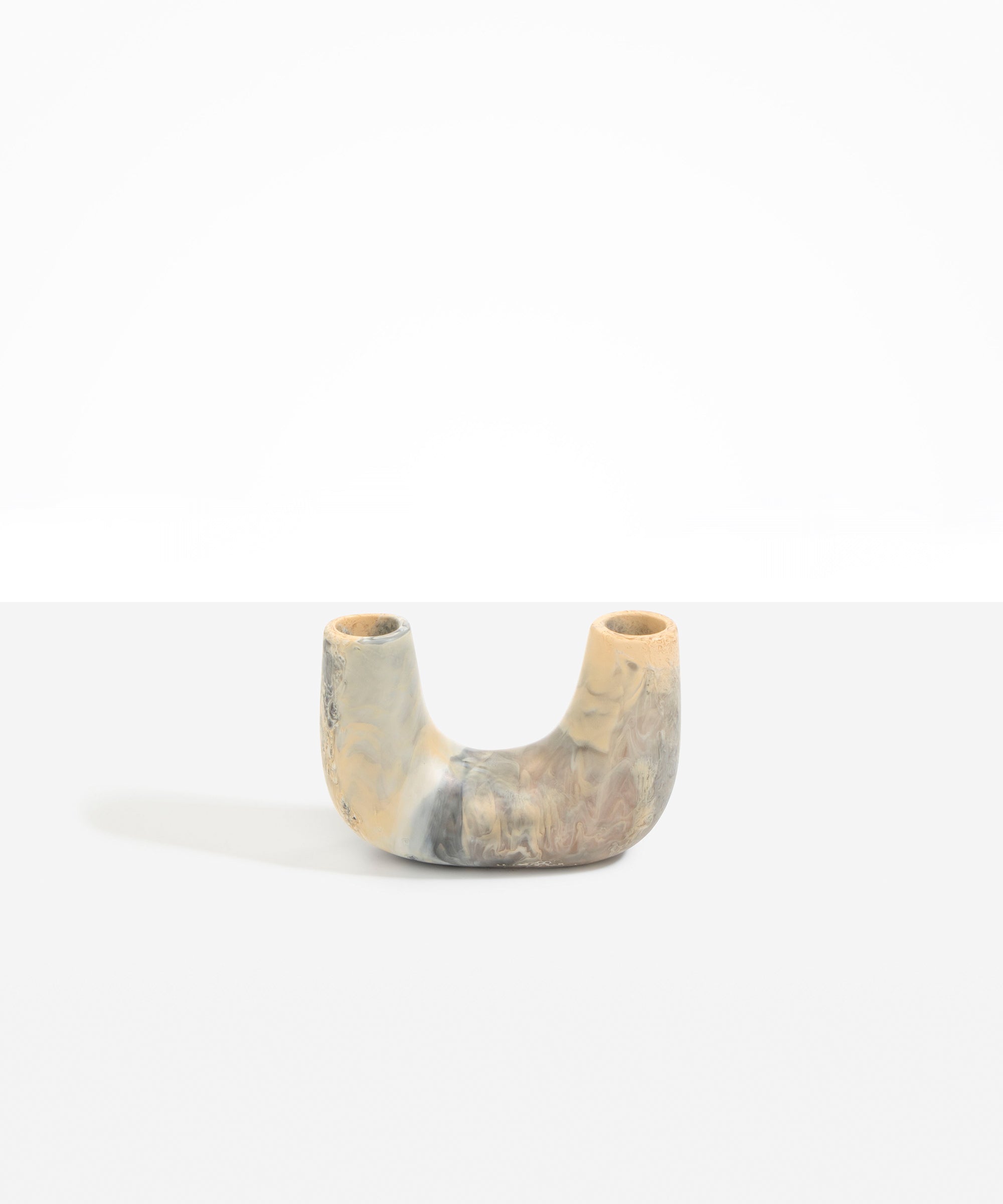 Dinosaur Designs Small Branch Vase in Sandy Pearl Colour resin.