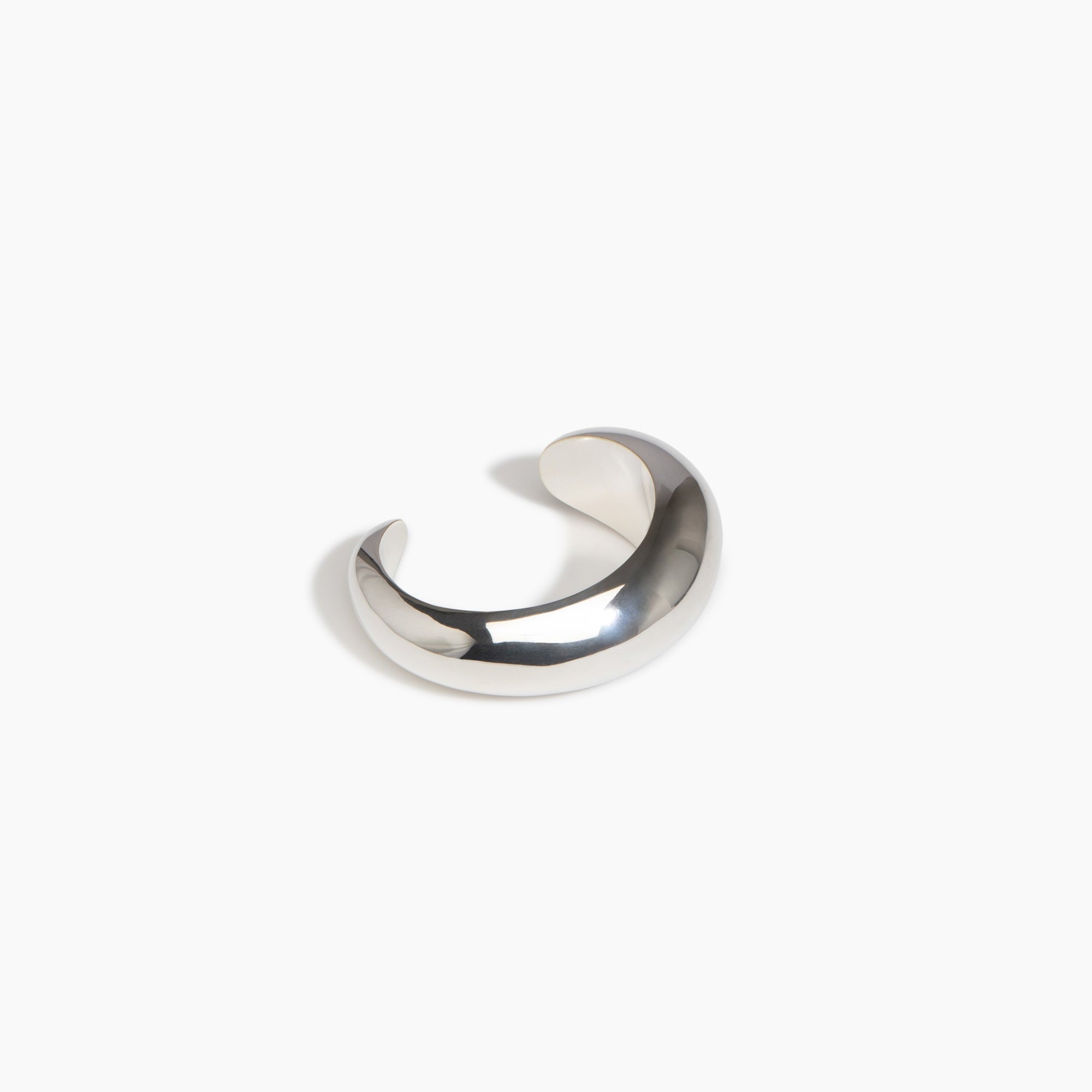 LO Collections x ALEX AND TRAHANAS Small Chifferi Cuff in Silver-Plated Brass Material.